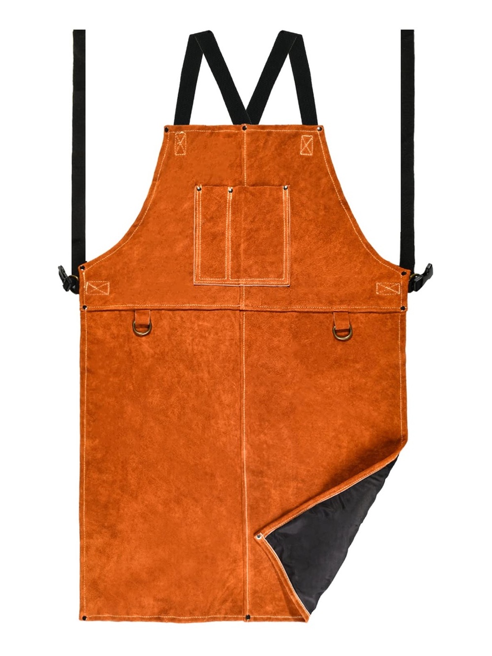 KINCO apron 2442 genuine leather cowhide heavy duty metalwork welding kitchen
